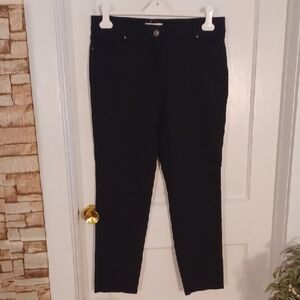 Black Straight-Leg Pants Linda Matthews Women's Size 14